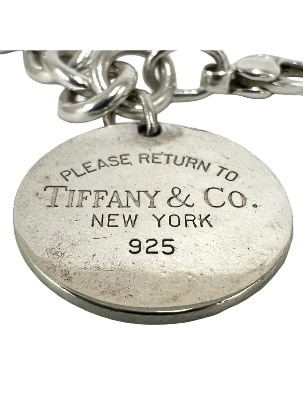 Tiffany & Co Return to Round Tag Bracelet 925 Sterling Silver Accessory